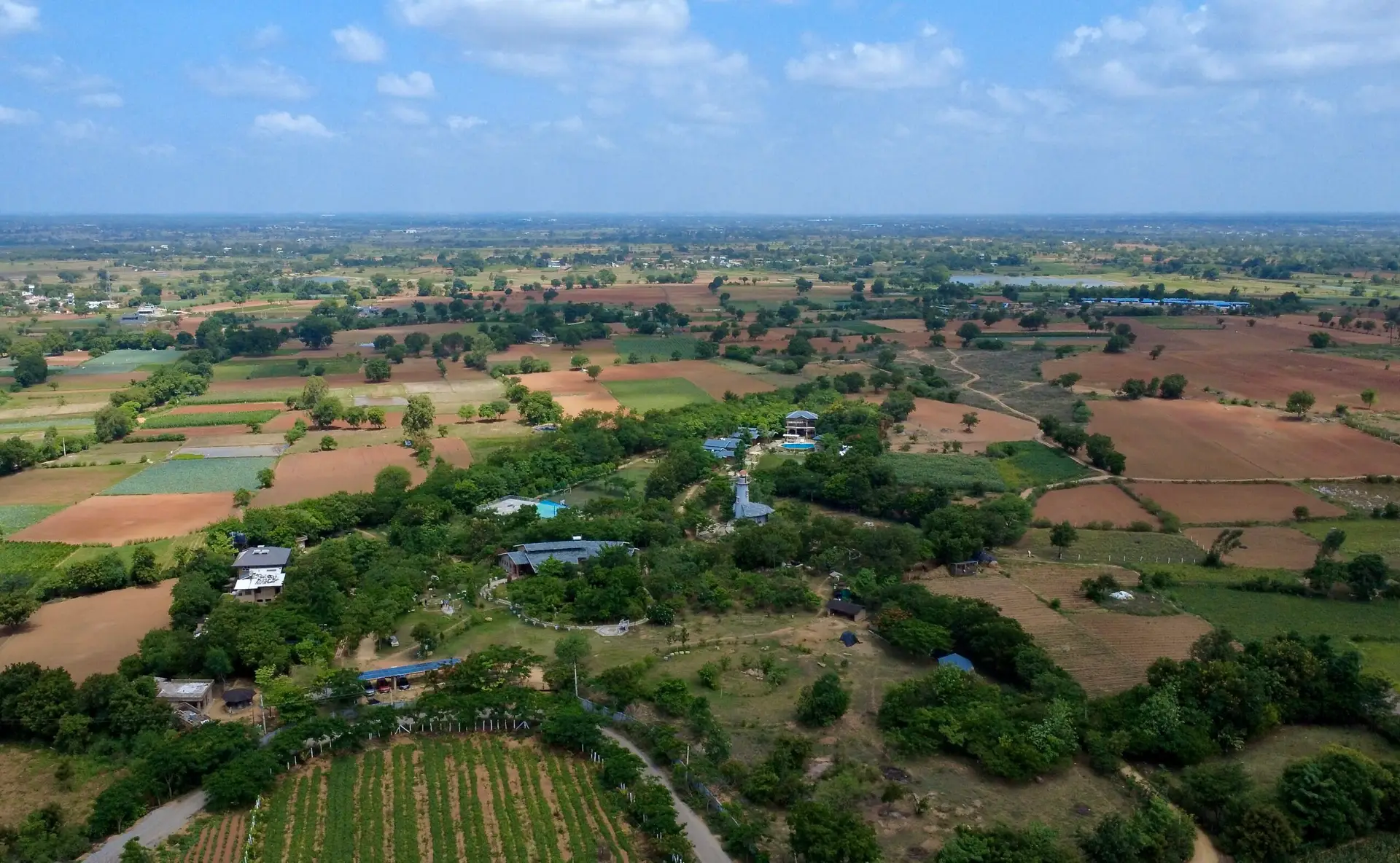 amidst farmlands, Arbor Road Estate in a quiet green oasis.