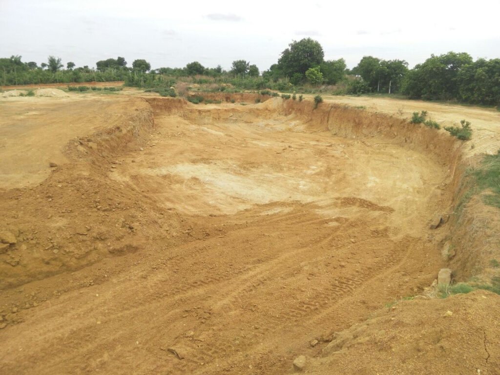 Large Rainwater harvesting pond